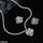 Square Flower Necklace Set
