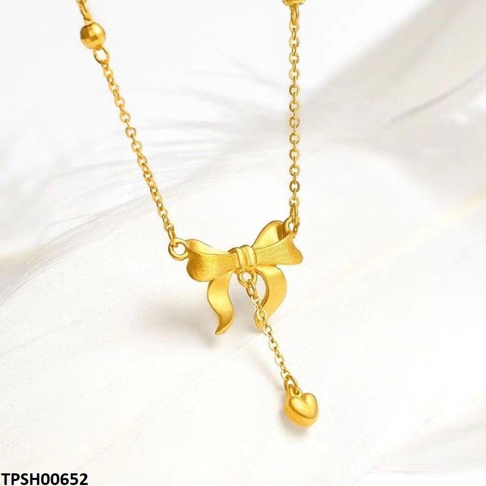 Bow/Heart Drop Pendant
