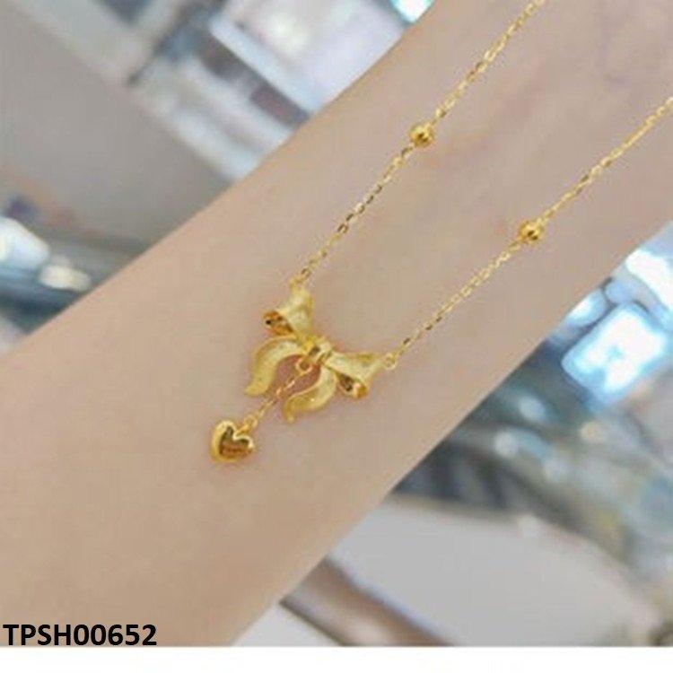 Bow/Heart Drop Pendant