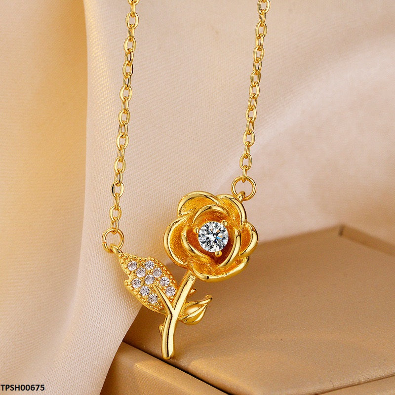 Flower Pendent with Chain