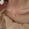 Elegant Square Shell Pendant