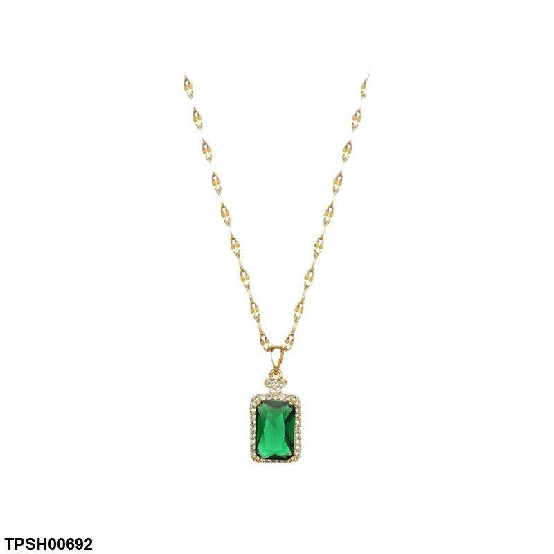 Square Pendant With Chain