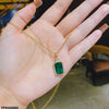Square Pendant With Chain