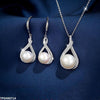 Round Pearl Pendant Set