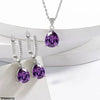 Tear Zircon Pendant Set