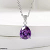 Tear Zircon Pendant Set