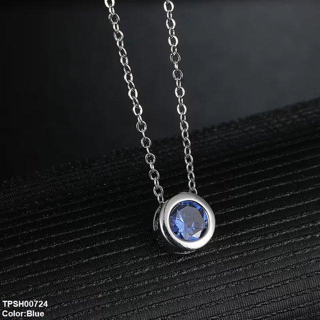 Round Drop Pendant With Chain