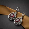 Oval Flower Pendant Set