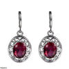 Oval Flower Pendant Set