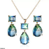 Square/Tear Drop Pendant Set