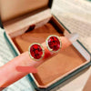 Oval Zircon Pendant Set