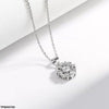 Round Heart Zircon Pendant With Chain