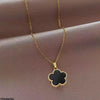 Round Flower Pendant With Chain