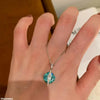Cross Over stone Zircon Pendant