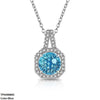 Square/Round Zircon Stone Pendant