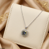 Cushion Zircon Pendant With Chain