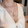Flower Zircon Stone Pendant