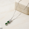 Marquise/Square Tear Drop Zircon Pendant With Chain