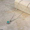 Heart Zircon Pendant With Chain