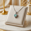 Heart Zircon Pendant With Chain