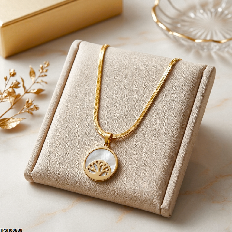 Stainless Steel Round Drop Pendant