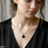 Stainless Steel Round Stone Pendant