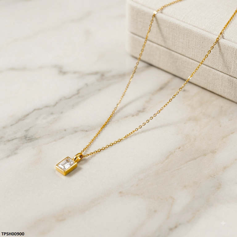Stainless Steel Rectangle Pendant