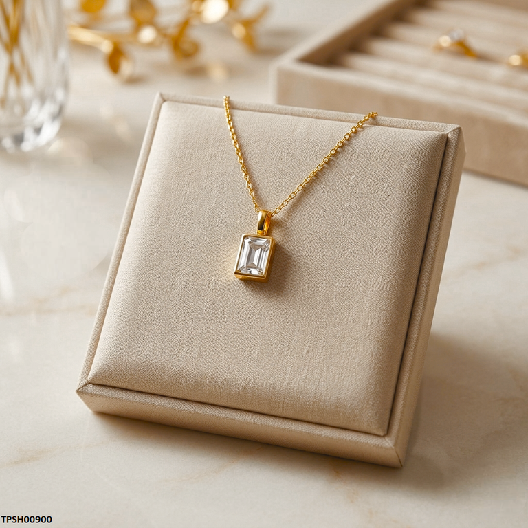 Stainless Steel Rectangle Pendant