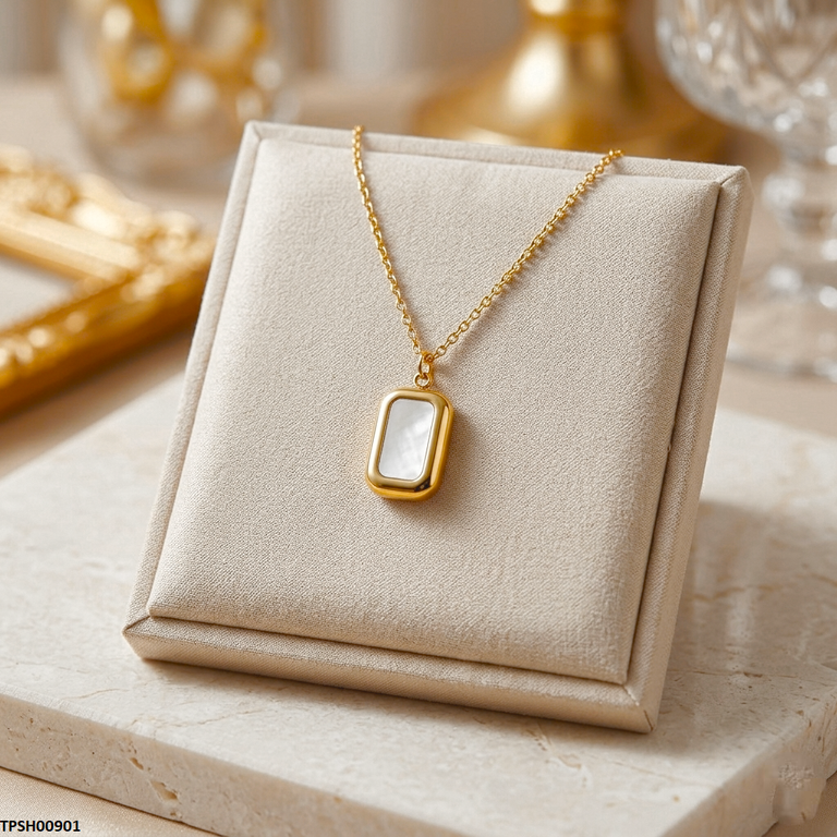 Stainless Steel Rectangle Pendant