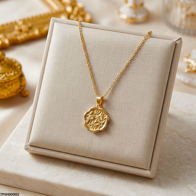 Stainless Steel Flower Pendant