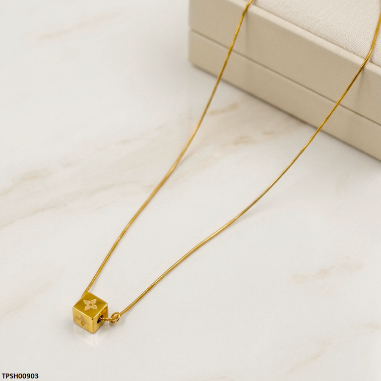 Stainless Steel Square Box Pendant
