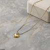 Stainless Steel Heart Butterfly Pendant