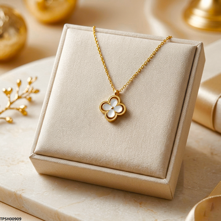 Stainless Steel Flower Pendant