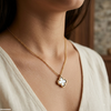 Stainless Steel Flower Pendant
