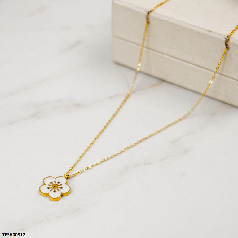 Stainless Steel Flower Pendant
