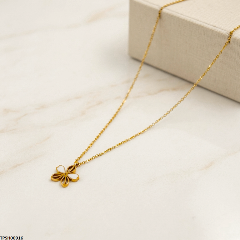 Stainless Steel Flower Pendant