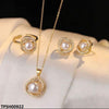 Round Pearl Pendent Set