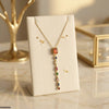 Multi Shape Stainless Steel Zircon Stone Pendant