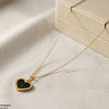 Heart Watch Design Stainless Steel Pendant