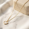 Heart Watch Design Stainless Steel Pendant