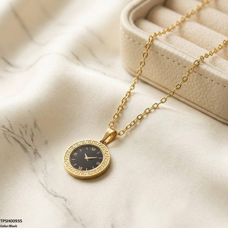 Round Watch Design Stainless Steel Pendant