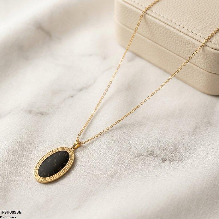 Oval Watch Design Stainless Steel Pendant