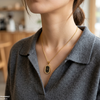 Oval Watch Design Stainless Steel Pendant