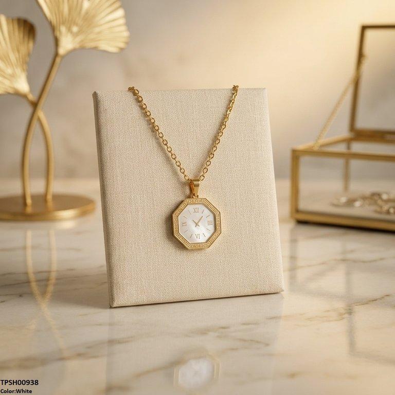 Octagon Watch Design Stainless Steel Pendant