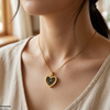 Heart Watch Design Stainless Steel Pendant