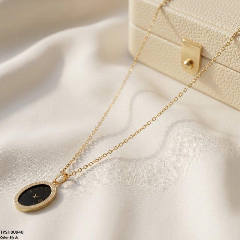 Oval Watch Design Stainless Steel Pendant