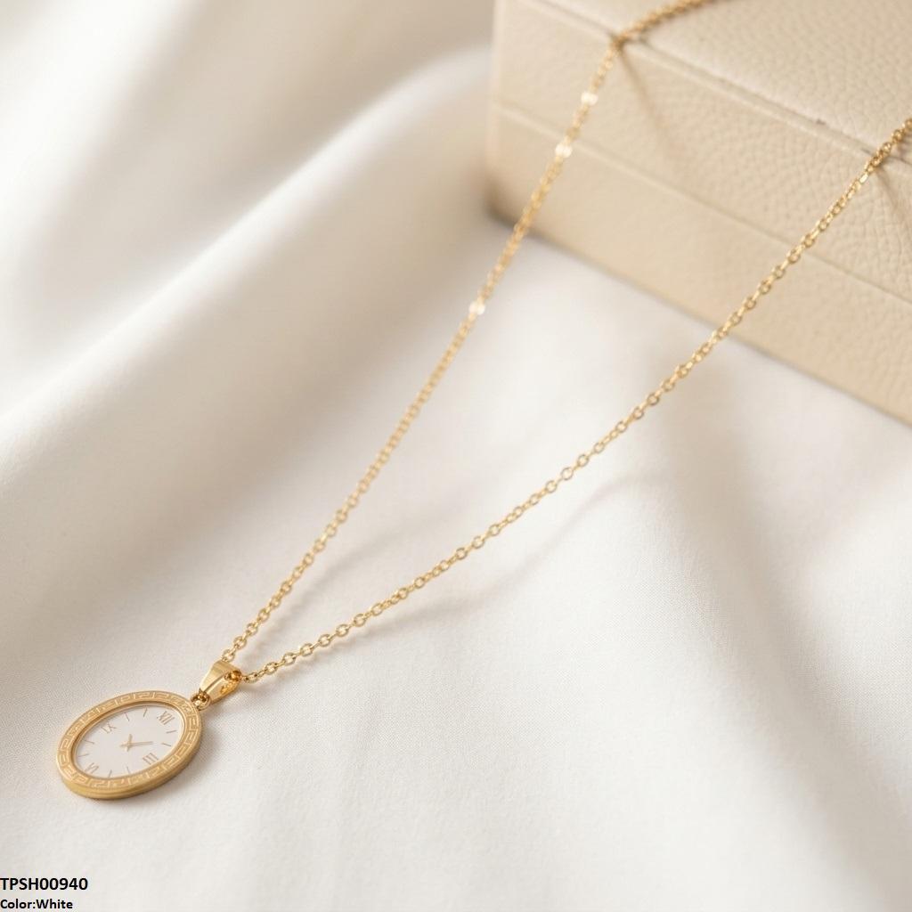 Oval Watch Design Stainless Steel Pendant