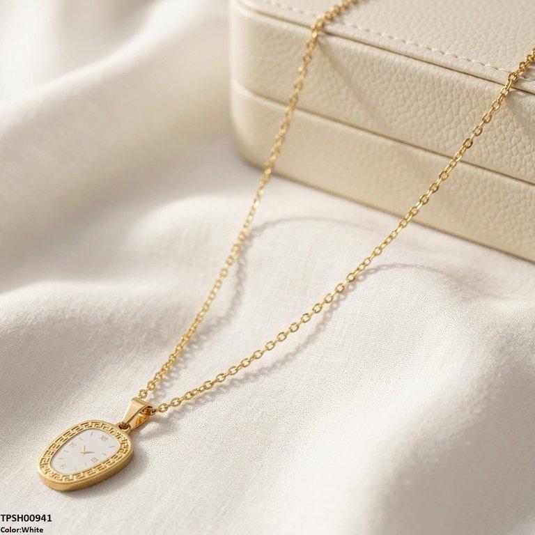 Oval Watch Design Stainless Steel Pendant
