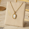 Oval Watch Design Stainless Steel Pendant