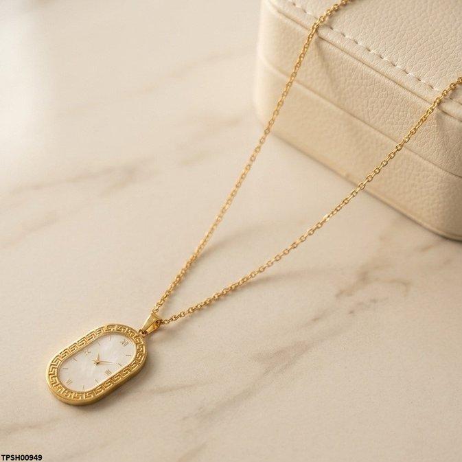 Oval Watch Design Stainless Steel Pendant